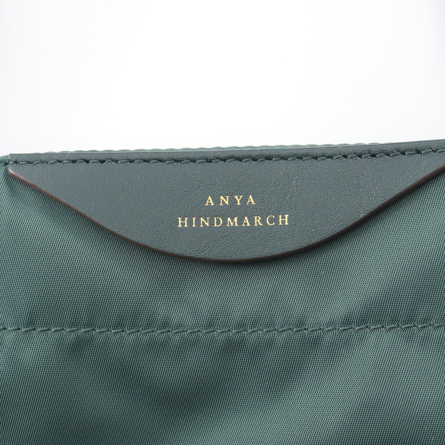 Chubby Wink チャビーウィンク スマイリー ショルダーバッグ トートバッグ ナイロン レザー グリーン アニヤハインドマーチ バッグ ANYA HINDMARCH
