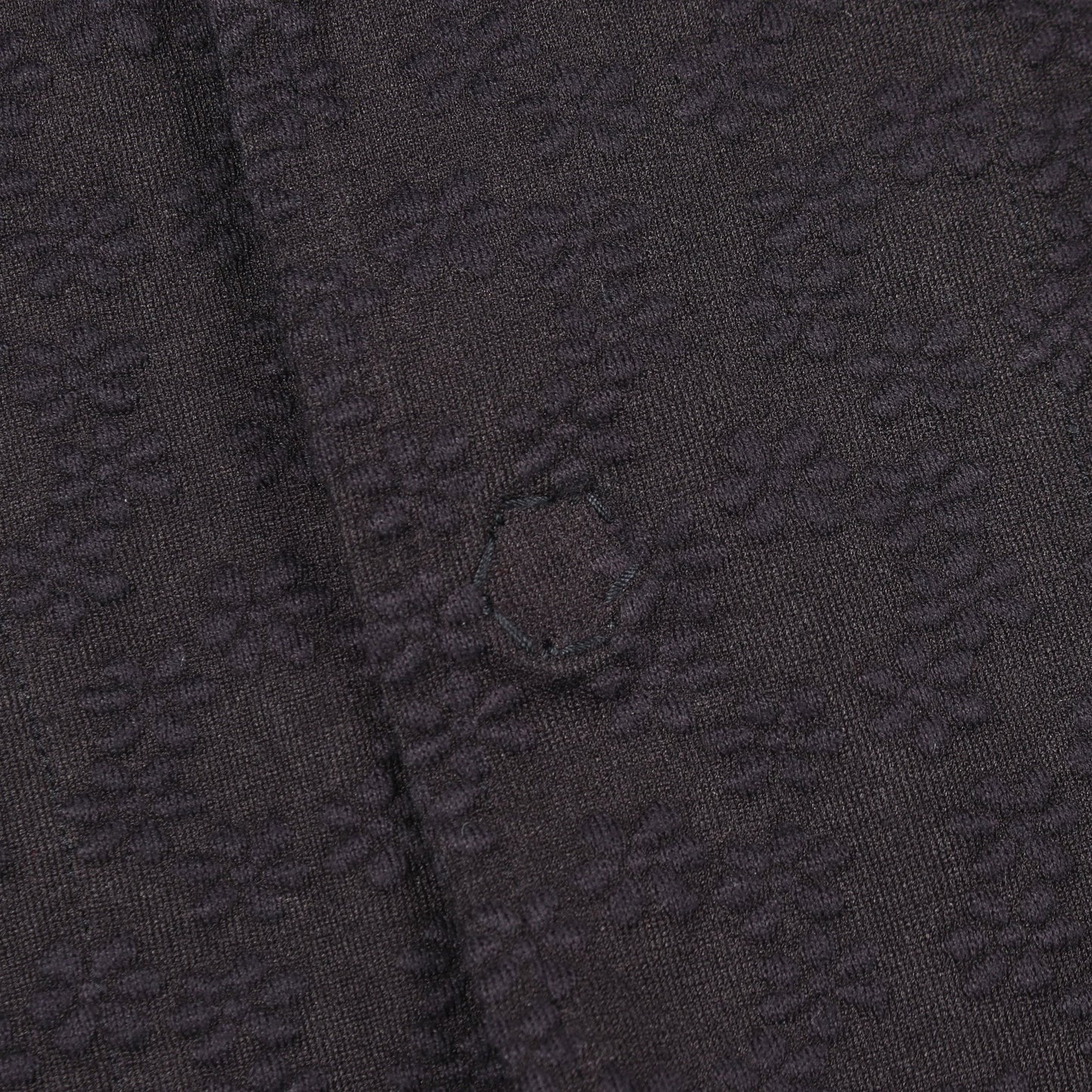花柄 エンボス加工 ジャケット コットン ネイビー トリココムデギャルソン アウター tricot COMME des GARCONS