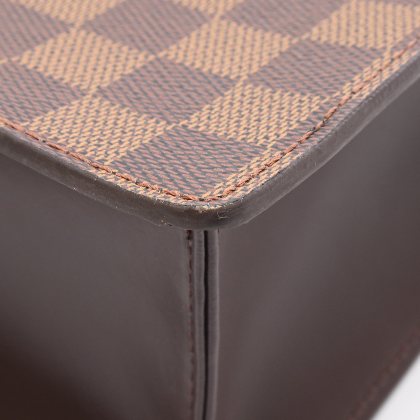ヴェニスPM ダミエエベヌ ハンドバッグ トートバッグ PVC レザー ブラウン ルイヴィトン バッグ LOUIS VUITTON