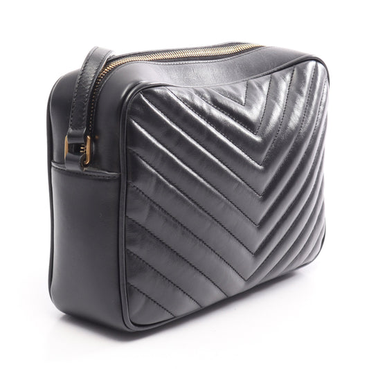 LOU ルー モノグラム ショルダーバッグ レザー ブラック サンローランパリ バッグ SAINT LAURENT PARIS