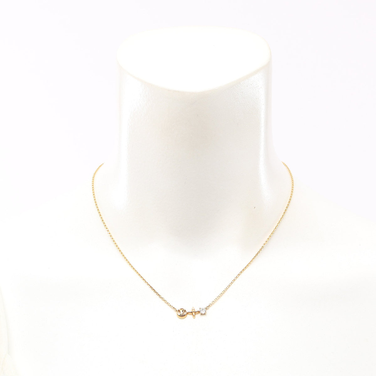 プティ ルイ ネックレス GP ラインストーン ゴールド クリア ルイヴィトン アクセサリー LOUIS VUITTON