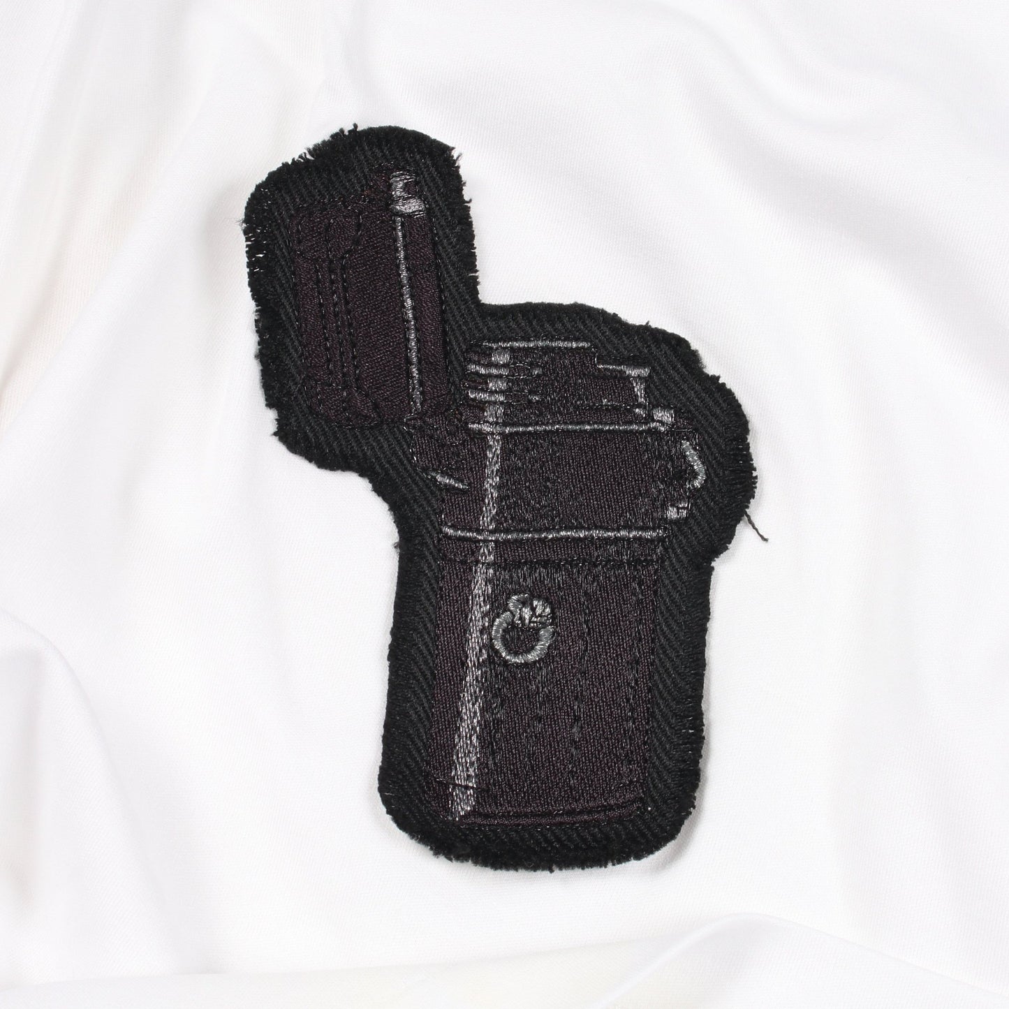パッチ付き クルーネック 半袖Tシャツ コットン ホワイト ルイヴィトン トップス LOUIS VUITTON