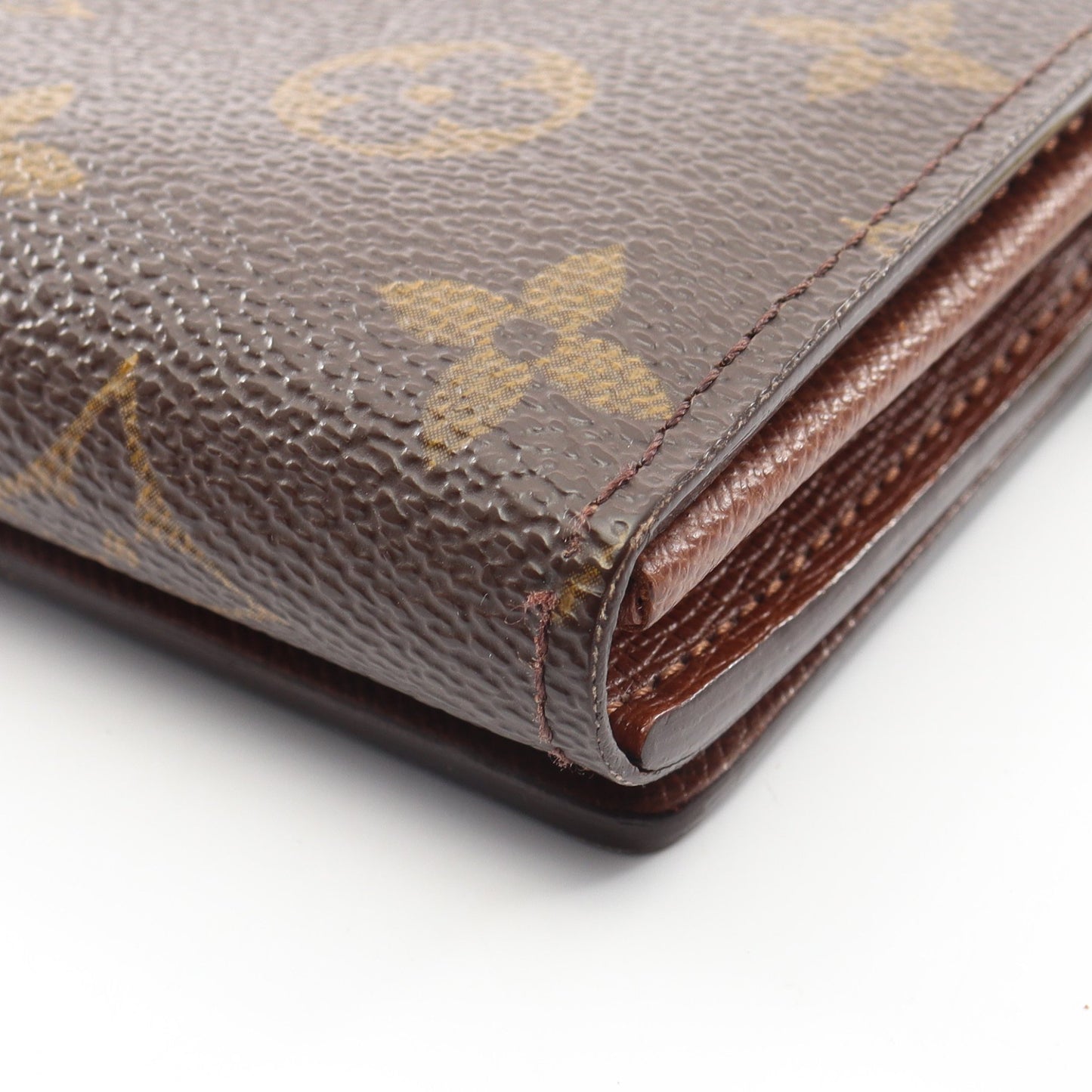 ポルトモネ ビエ トレゾール モノグラム 二つ折り財布 PVC レザー ブラウン ルイヴィトン 財布・小物 LOUIS VUITTON