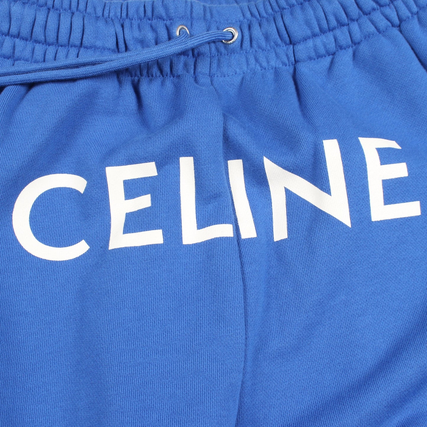 ロゴプリント ジョガーパンツ スウェットパンツ コットン ブルー セリーヌ ボトムス CELINE