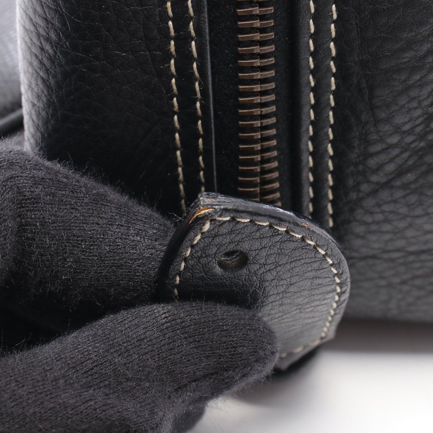 ヴィンテージ ボストンバッグ レザー ブラック クリスチャンディオール バッグ Christian Dior