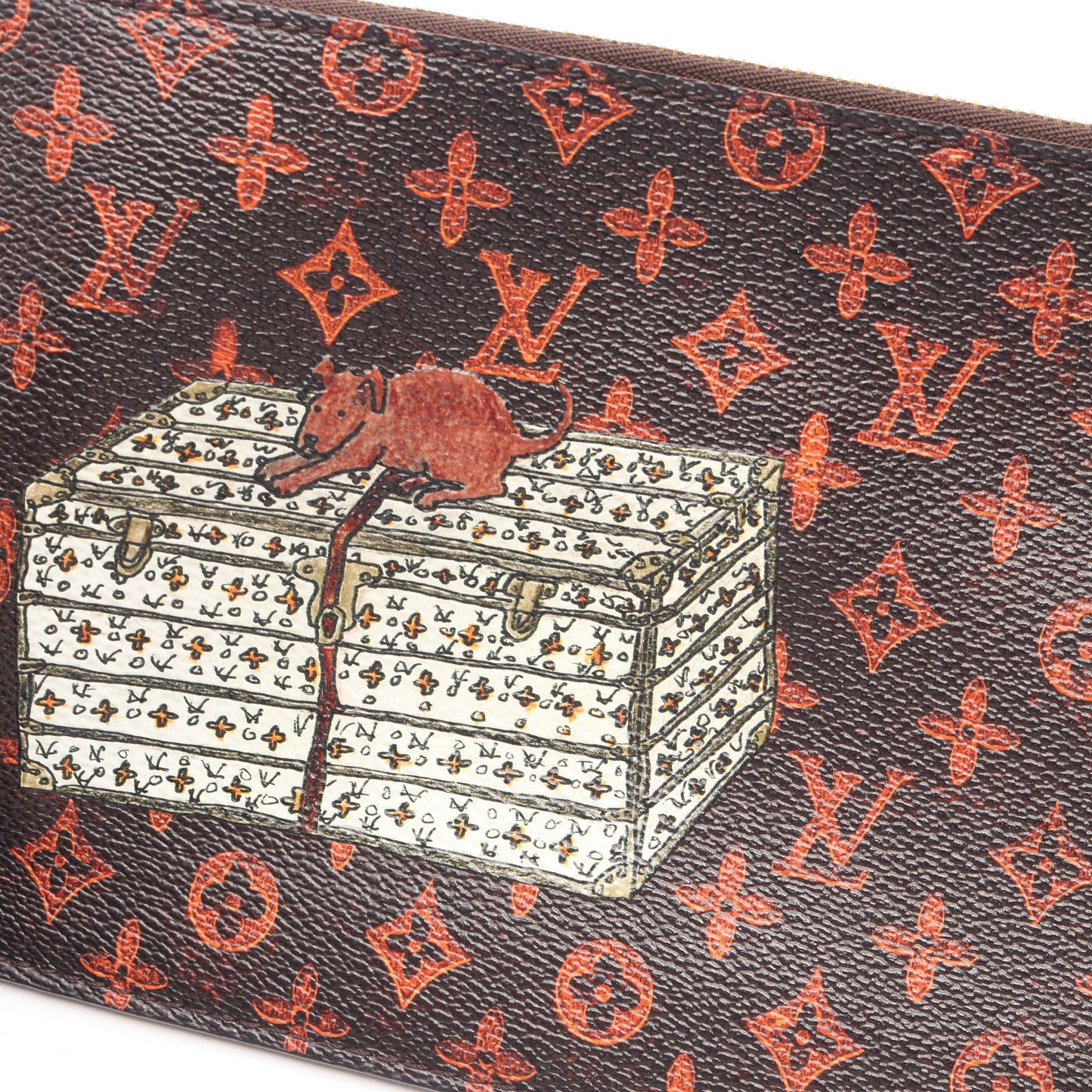 ネヴァーフルMM キャットグラム ショルダーバッグ トートバッグ PVC レザー ブラウン ルイヴィトン バッグ LOUIS VUITTON