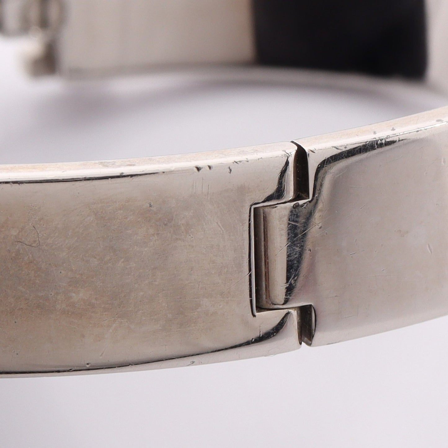 クリックH バングル エナメル シルバー ピンク エルメス アクセサリー HERMES