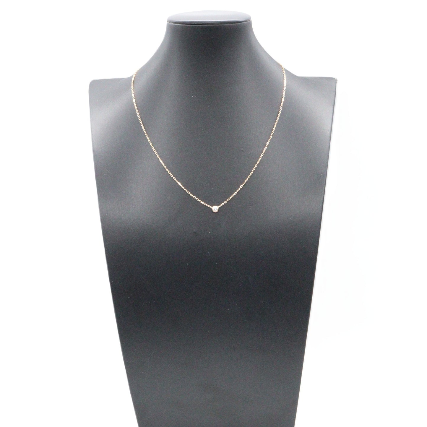 ダムール SM ネックレス ネックレス K18PG ダイヤモンド ピンクゴールド クリア カルティエ アクセサリー Cartier