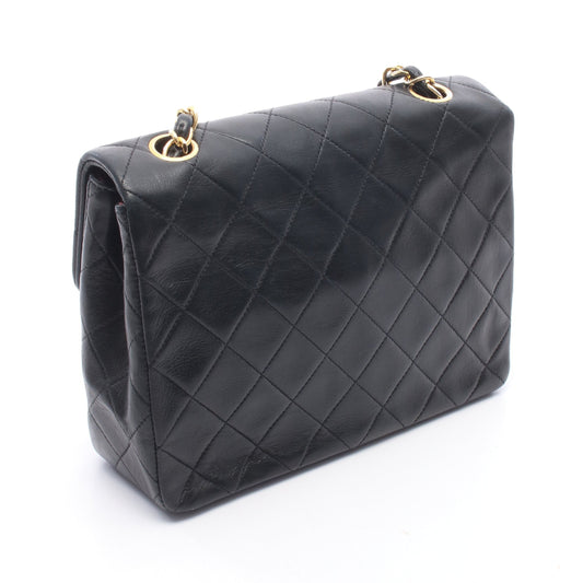 ミニマトラッセ20 チェーンショルダーバッグ ラムスキン ブラック ゴールド金具 シャネル バッグ CHANEL