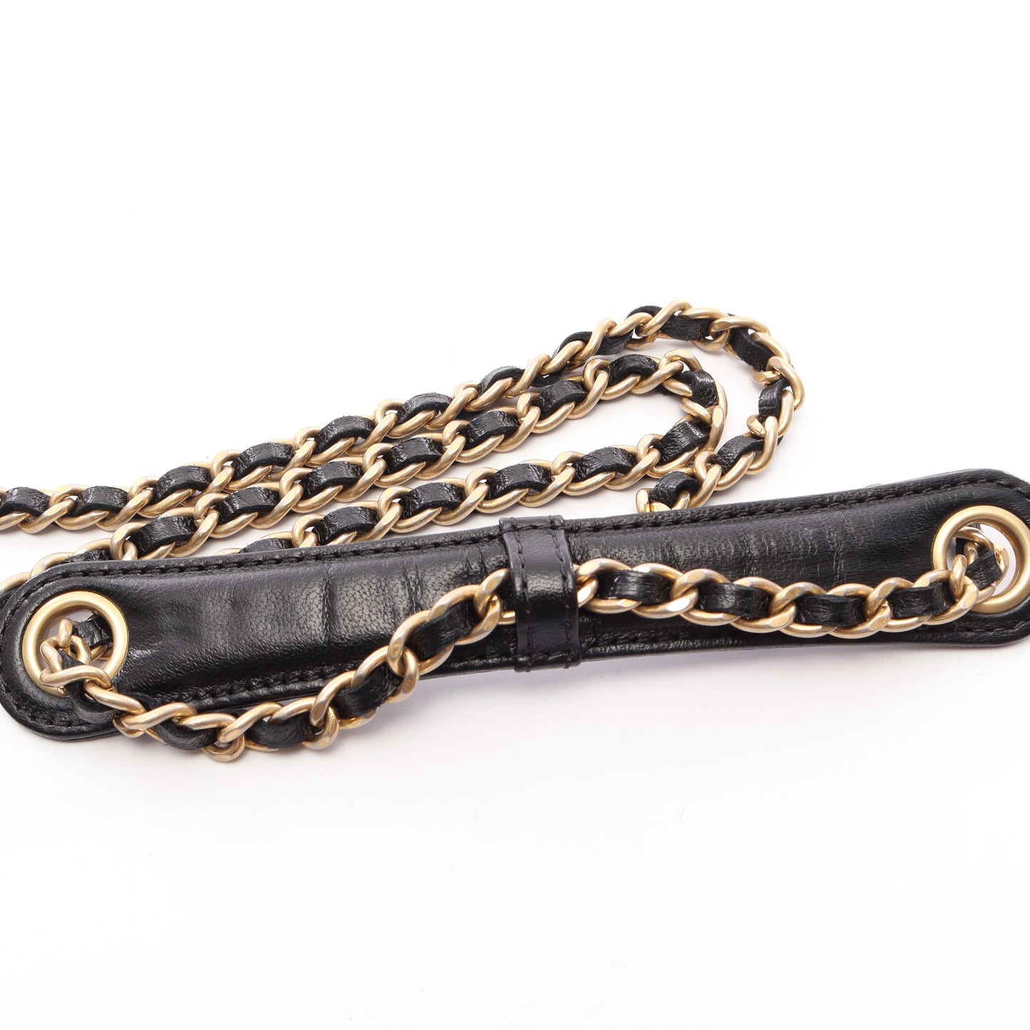 マトラッセ チェーンショルダーバッグ ラムスキン ブラック ゴールド金具 シャネル バッグ CHANEL