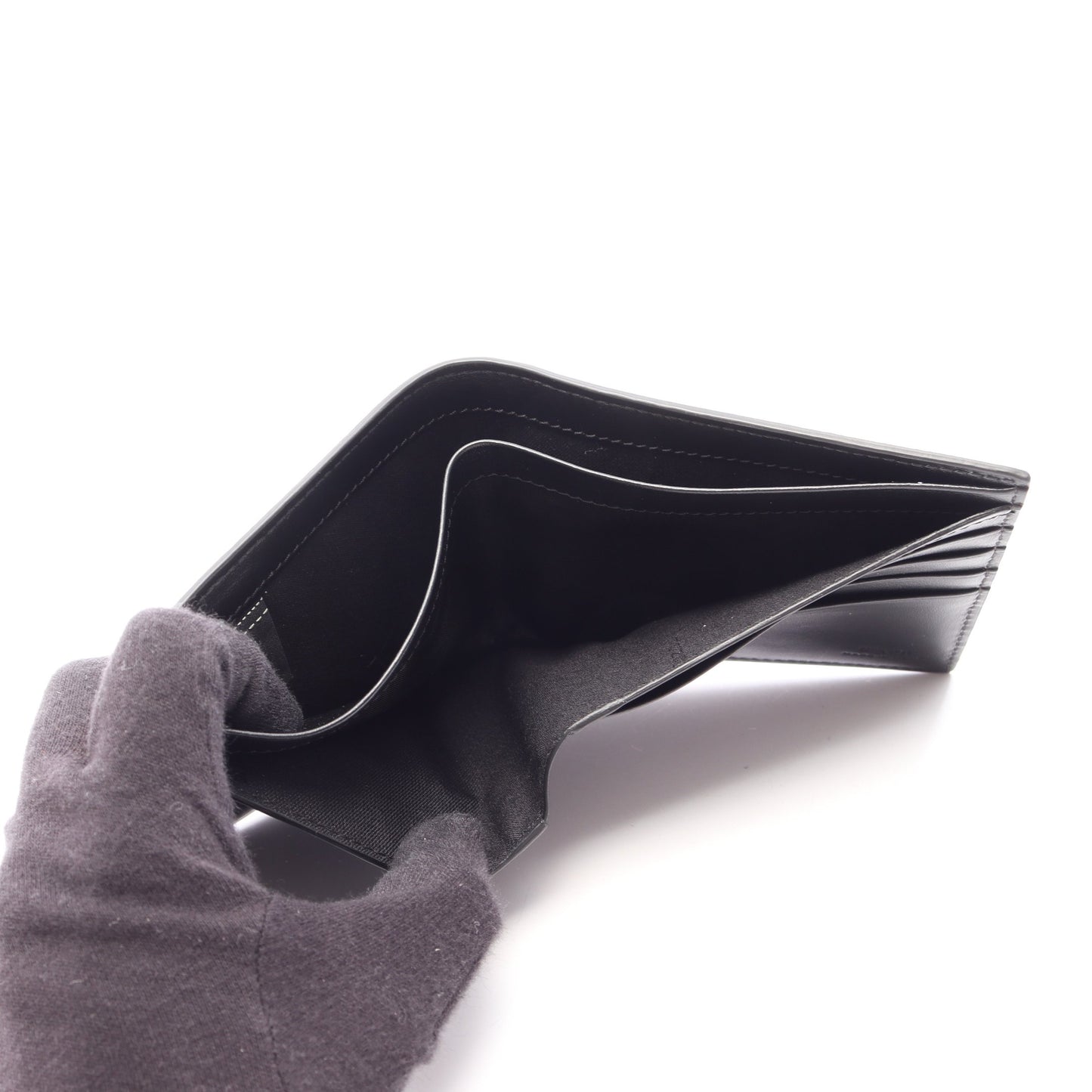ダイアゴナル ズッカ 二つ折り財布 PVC レザー ブラック グレー イエロー フェンディ