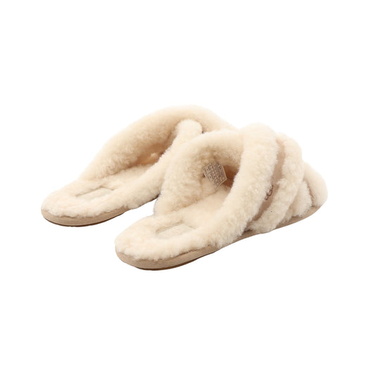 SCUFFITA ルームシューズ スライドサンダル ムートン アイボリー ベージュ アグオーストラリア シューズ UGG australia