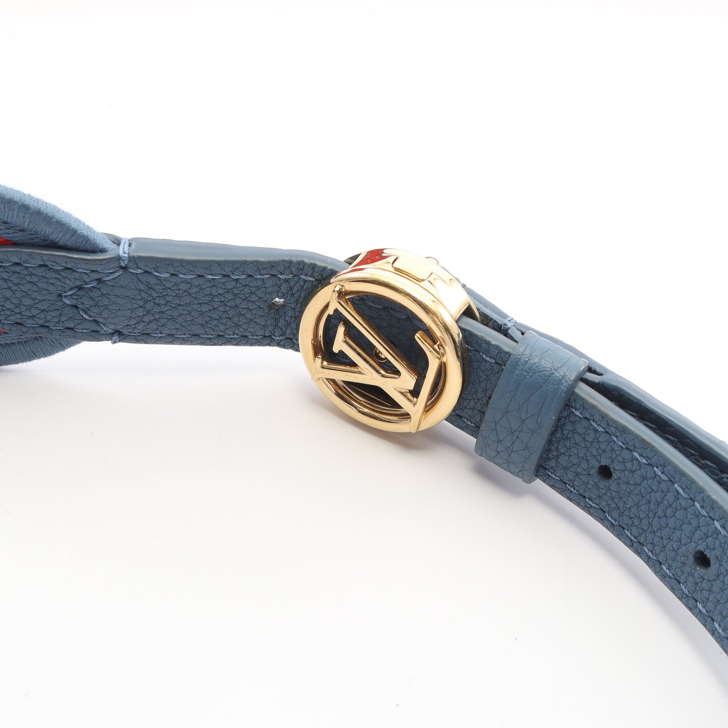 LV PONT 9 LVポンヌフ ソフトPM ショルダーバッグ レザー ブルー ルイヴィトン