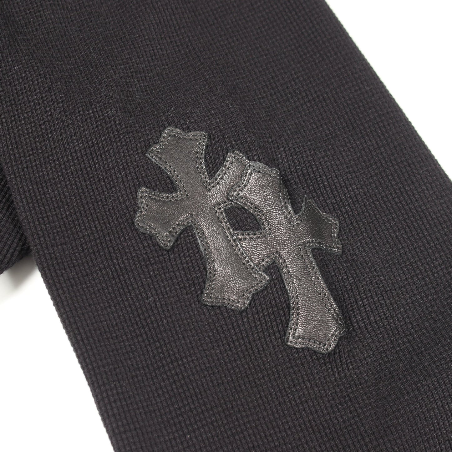 Y NOT Leather Cross Patch ワッフル カットソー コットン ブラック クロムハーツ