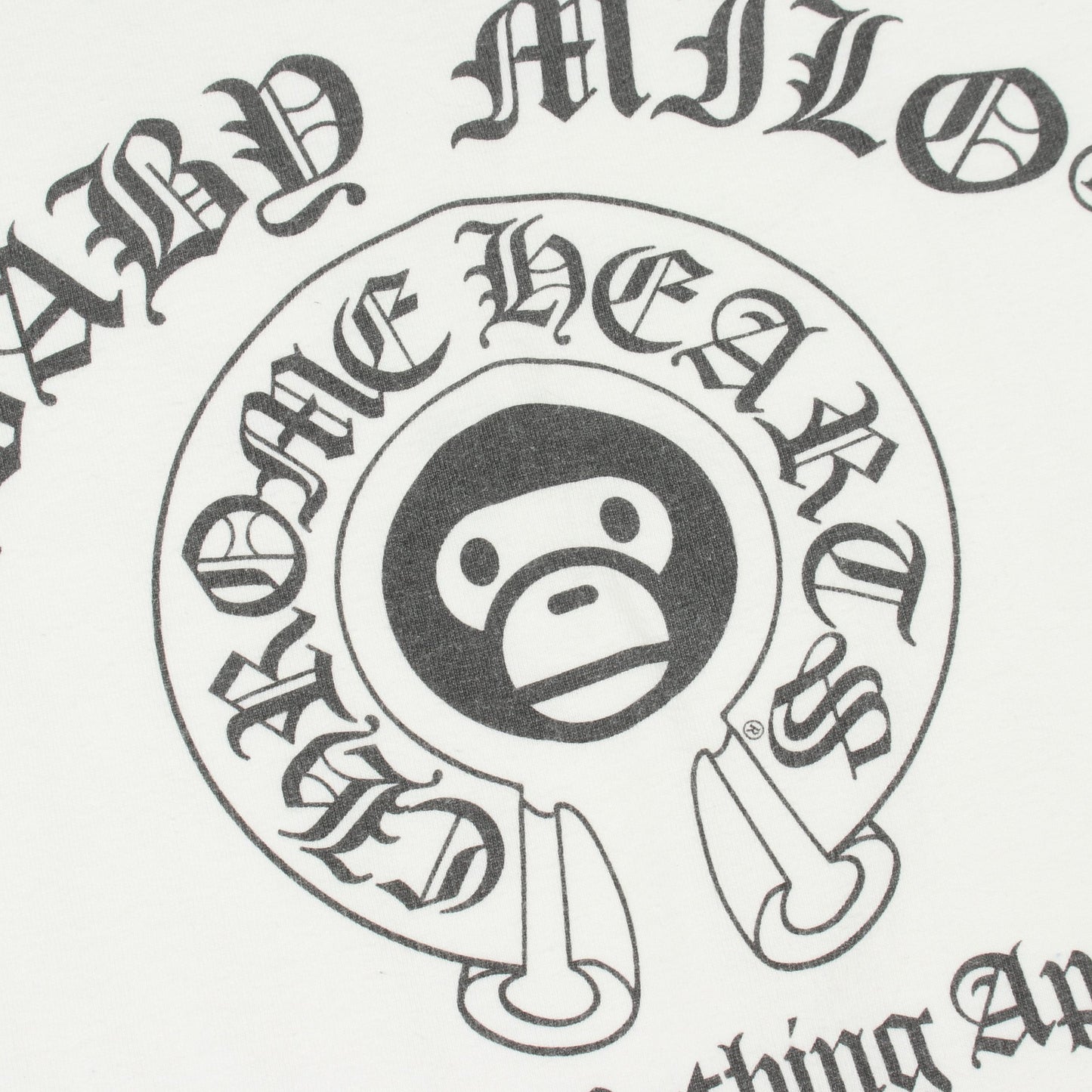 Chrome Hearts × A BATHING APE 半袖Tシャツ コットン ホワイト クロムハーツ
