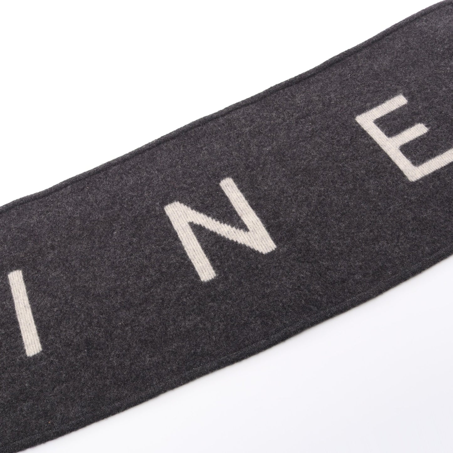 ロゴ マフラー ウール グレー セリーヌ