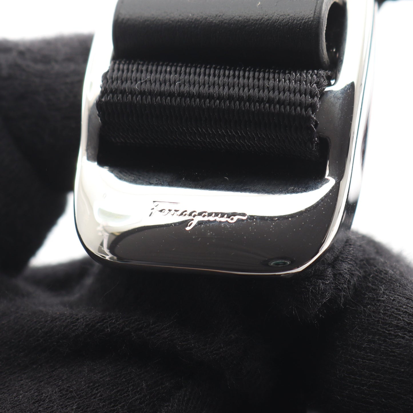 バックパック リュックサック キャンバス レザー ブラック サルヴァトーレフェラガモ バッグ Salvatore Ferragamo