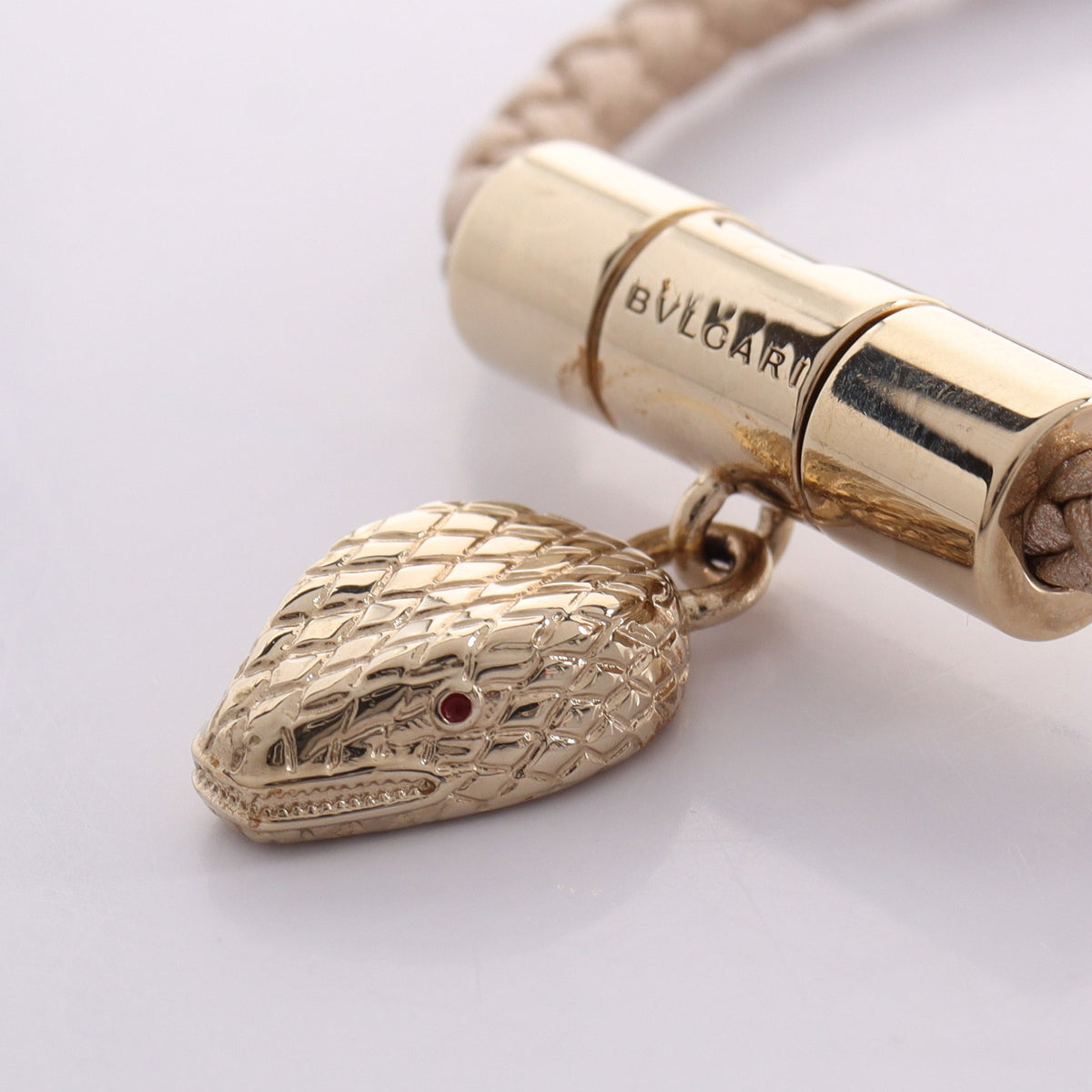 セルペンティ フォーエバー ブレスレット レザー GP シャンパンゴールド ゴールド ブルガリ アクセサリー BVLGARI