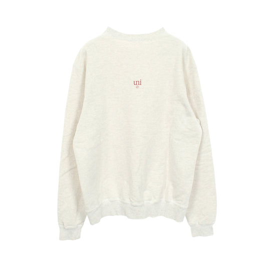 ASGER JORN MEMOIRES SWEATSHIRT スウェットシャツ コットン ライトグレー ユニフォームエクスペリメント トップス uniform experiment