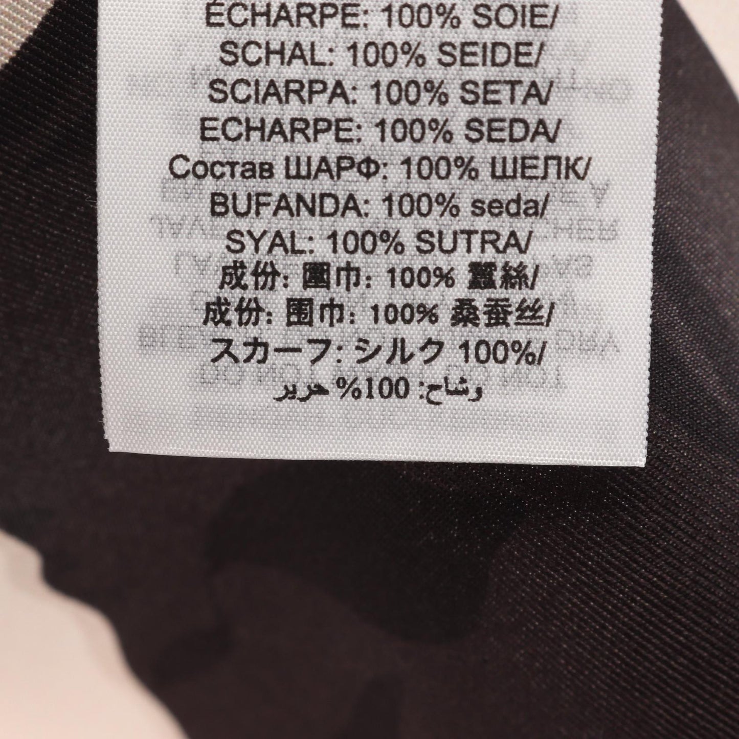 Warped Logo Silk Square スカーフ シルク ピンク ブラック トリーバーチ 財布・小物 TORY BURCH