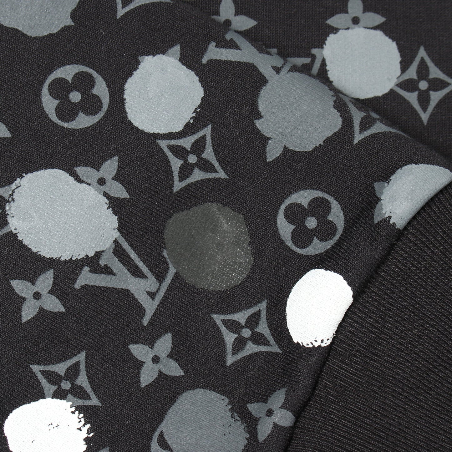 LOUIS VUITTON × yayoi kusama モノグラム ドット スウェットシャツ コットン ブラック グレー ホワイト ルイヴィトン