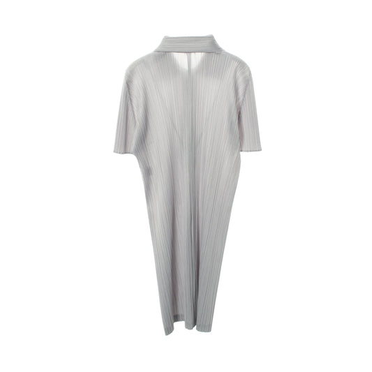 プリーツ ジップアップ ワンピース グレー プリーツプリーズ ワンピース PLEATS PLEASE