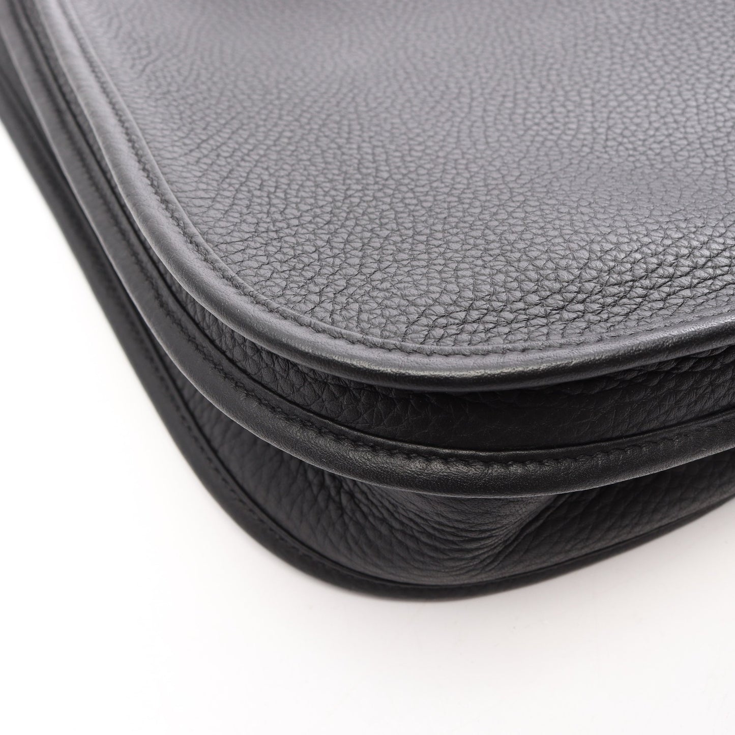エヴリン 3 トロワ PM ショルダーバッグ トリヨンクレマンス ブラック シルバー金具 K刻印 エルメス