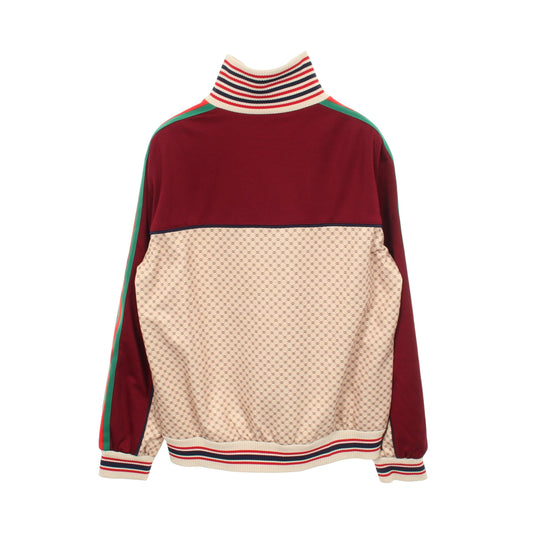 インターロッキングG テクニカルジャージ ジャケット コットン ボルドー ベージュ マルチカラー グッチ アウター GUCCI