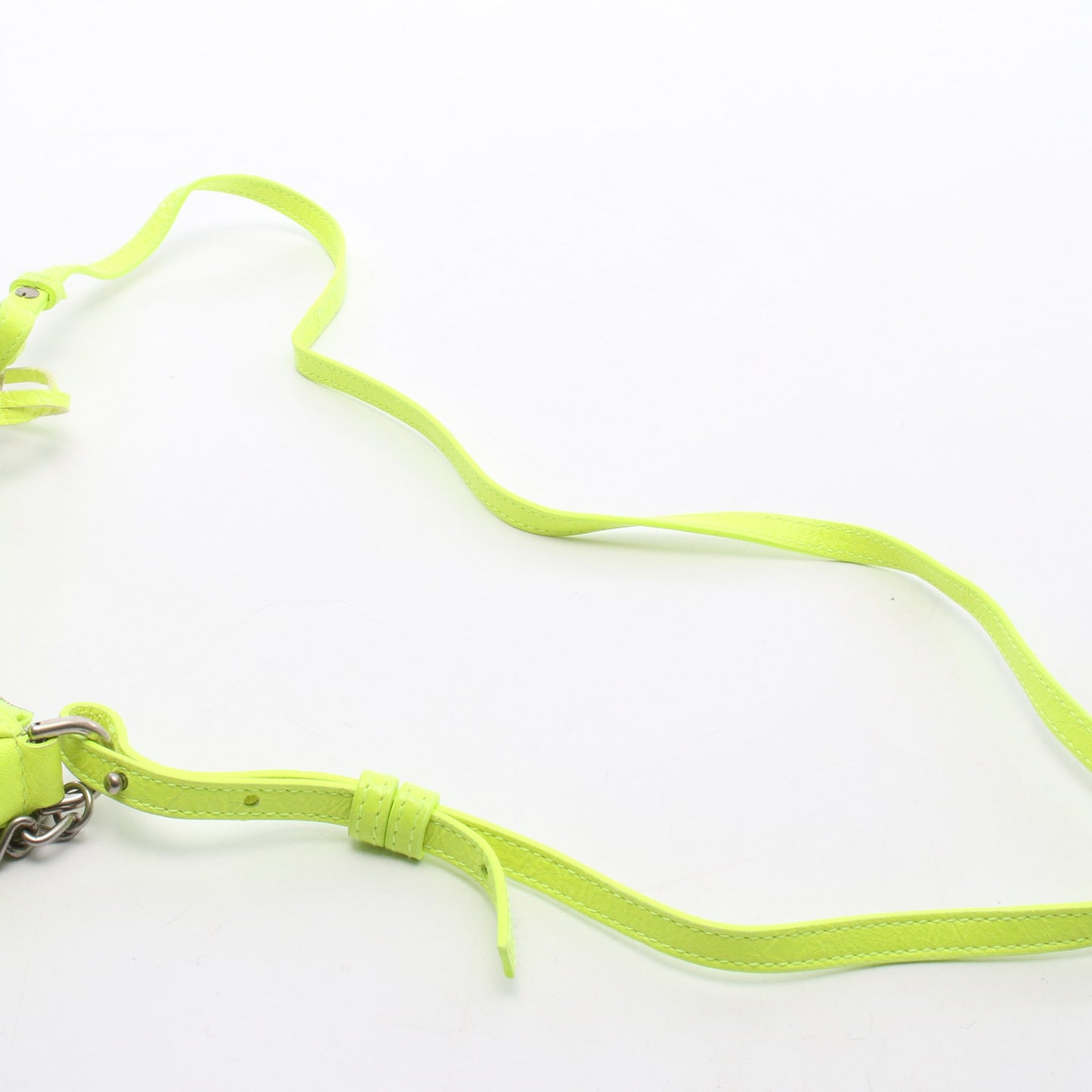 LE CAGOLE MINI BB ル カゴール ミニ 2WAY チェーンハンドバッグ レザー イエロー ネオンカラー バレンシアガ