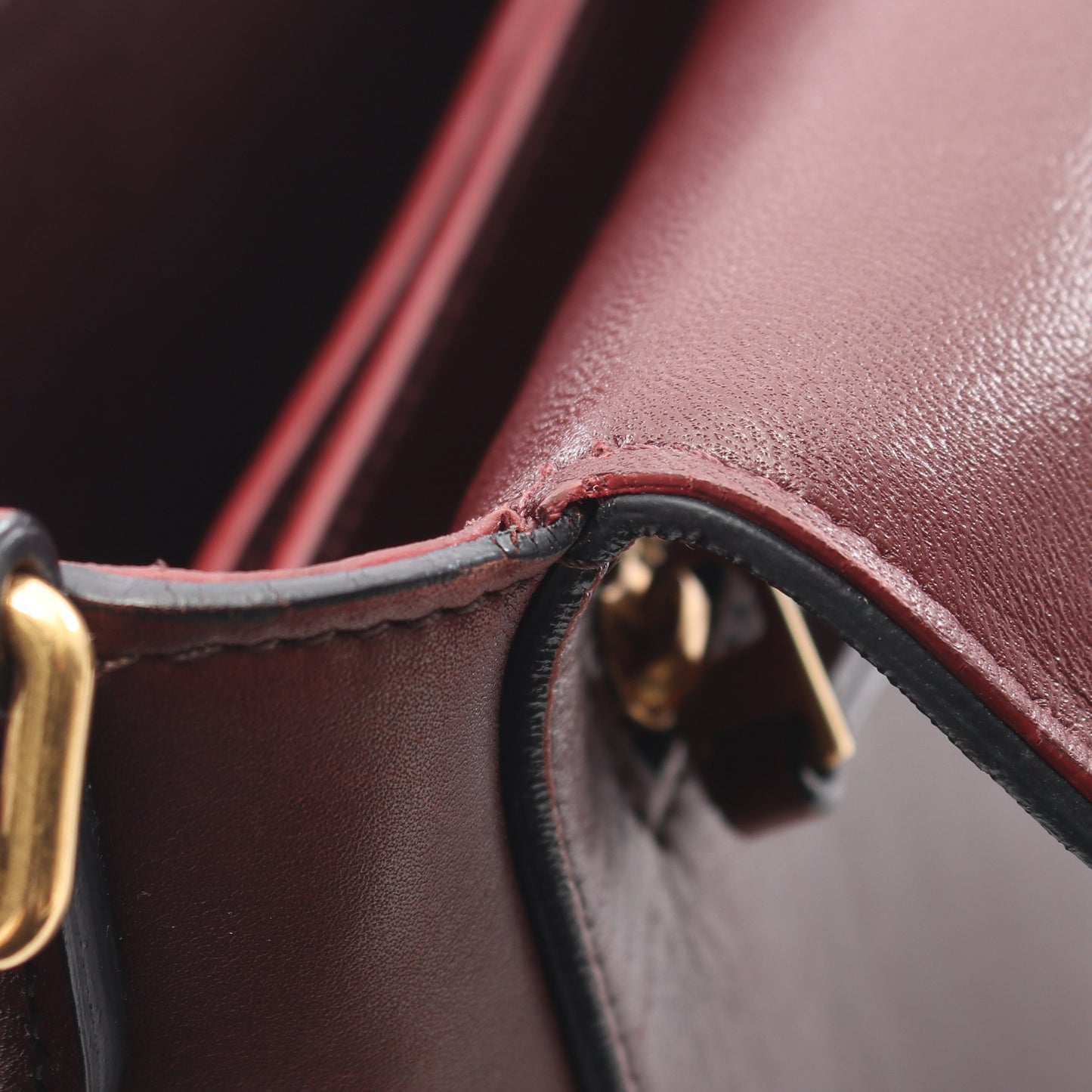トロッター ショルダーバッグ レザー ブラウン セリーヌ バッグ CELINE