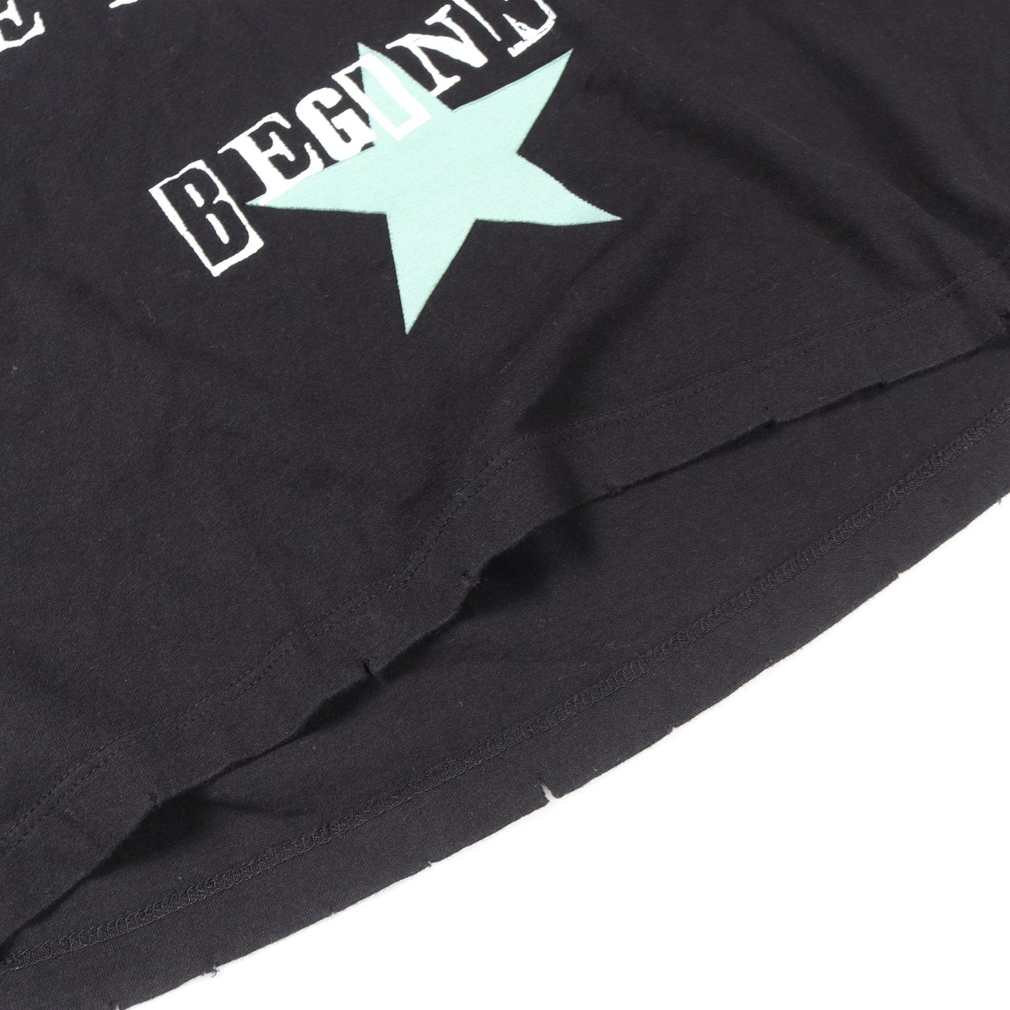 VALENTINO × Jamie Reid ダメージ加工 半袖Tシャツ コットン ブラック ヴァレンティノ