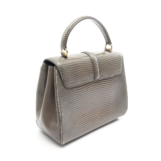 16 セーズ スモール 2WAY ハンドバッグ レザー カーキグリーン セリーヌ バッグ CELINE