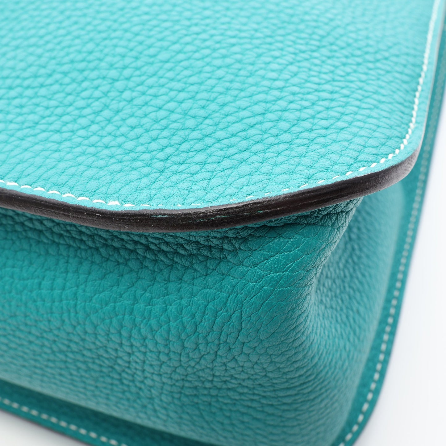 アルザン31 ブルーパオン 2WAY ハンドバッグ トリヨンクレマンス ブルーグリーン シルバー金具 A刻印 エルメス
