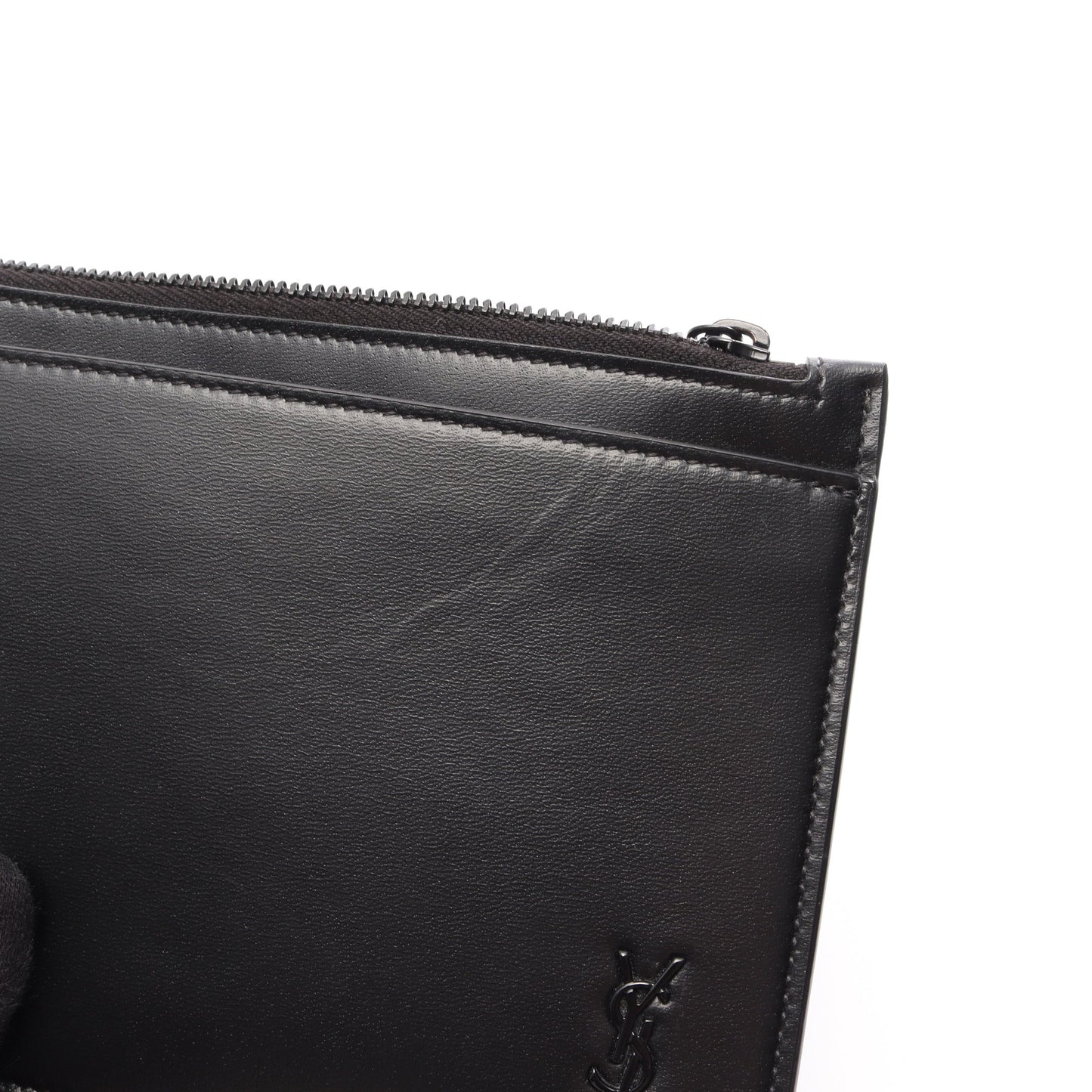 TINY MONOGRAM BILL ポーチ レザー ブラック サンローランパリ