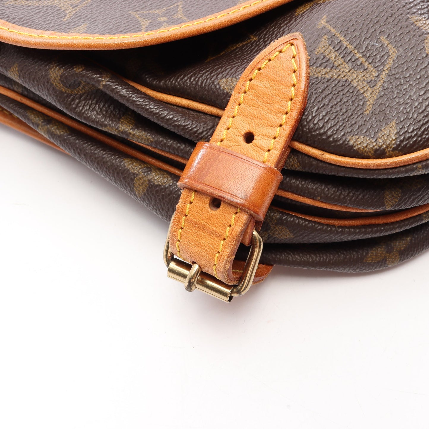 ソミュール30 モノグラム ショルダーバッグ PVC レザー ブラウン ルイヴィトン バッグ LOUIS VUITTON