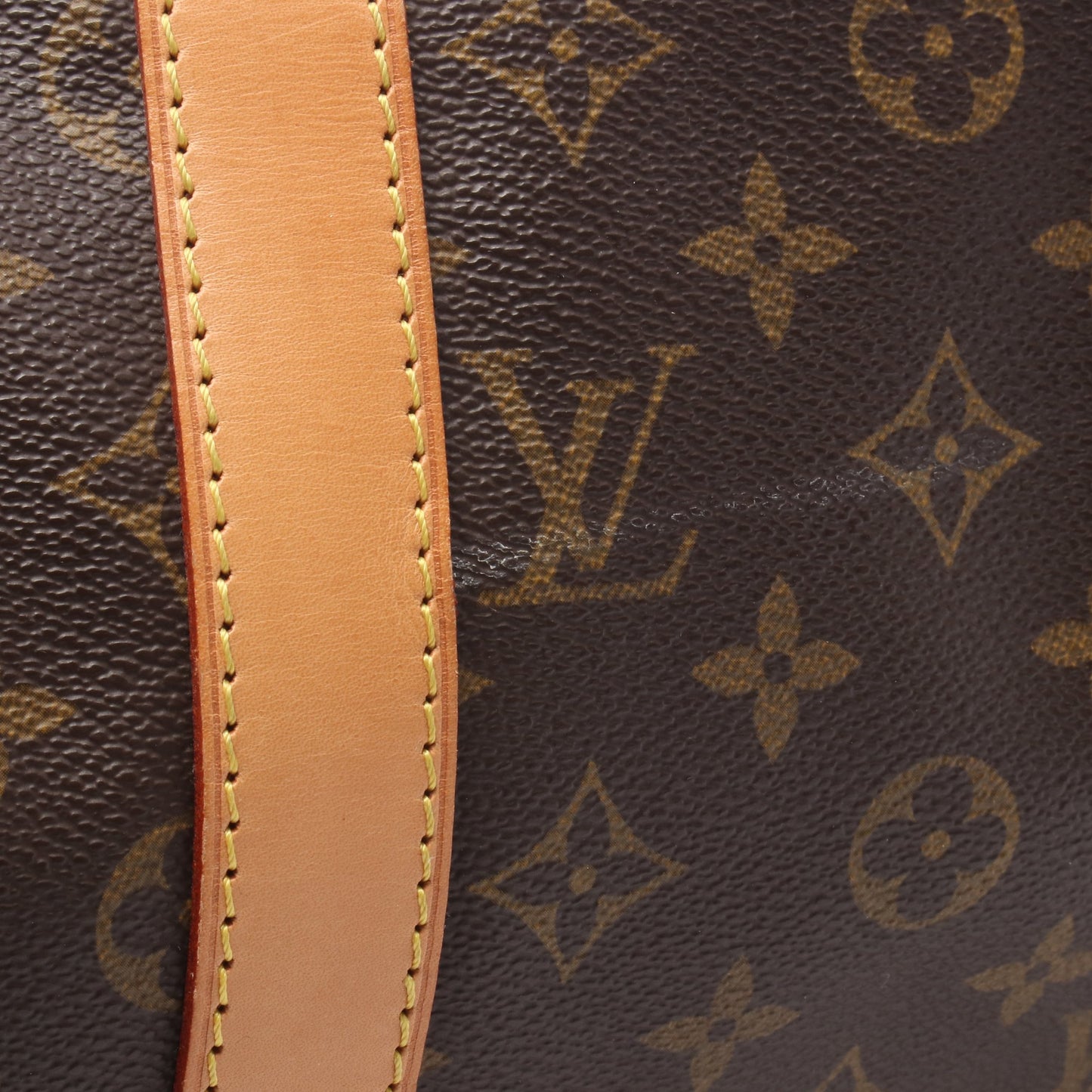 キーポル50 モノグラム ボストンバッグ PVC レザー ブラウン ルイヴィトン バッグ LOUIS VUITTON