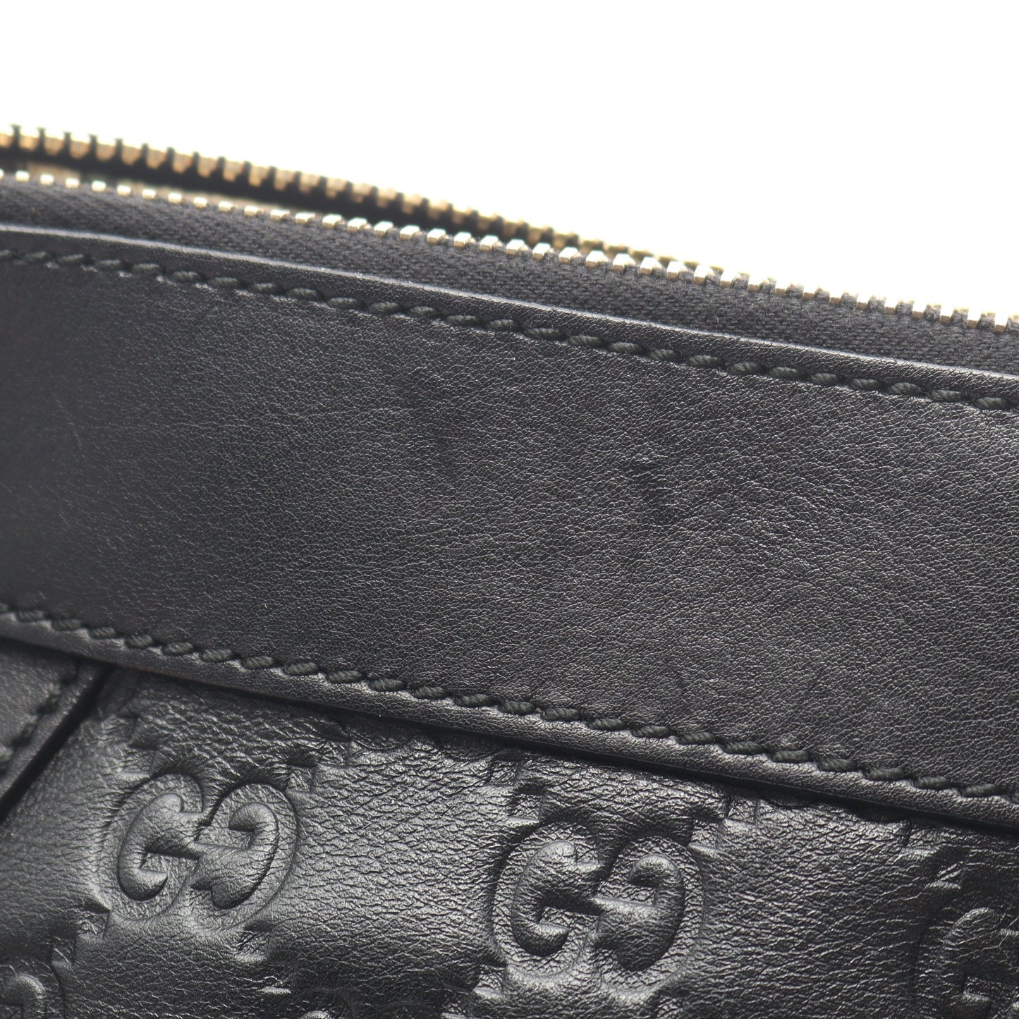 アビー グッチシマ ショルダーバッグ レザー ブラック グッチ バッグ GUCCI