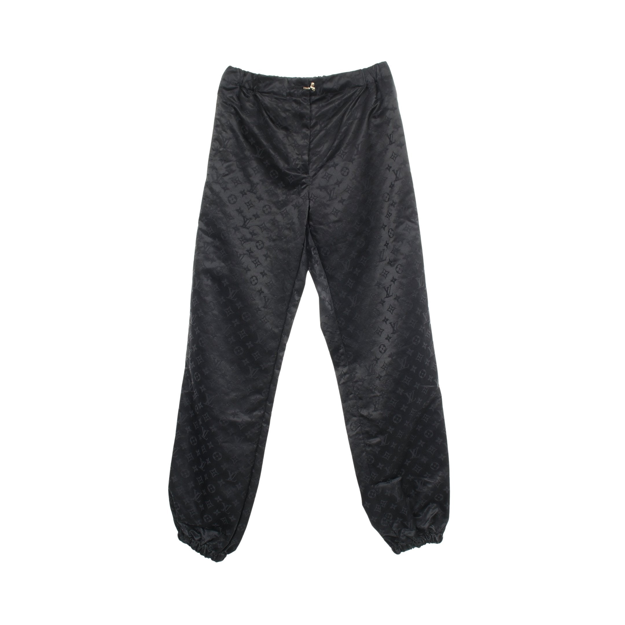 LOUIS VUITTON ナイロン ジョガーパンツ size34 モノグラム ナイロンジョギングパンツ イージーパンツ ナイロン