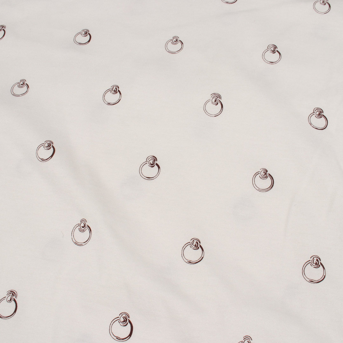 Anno Finesse アノーフィネス 半袖Tシャツ コットン ホワイト ブラウン エルメス トップス HERMES
