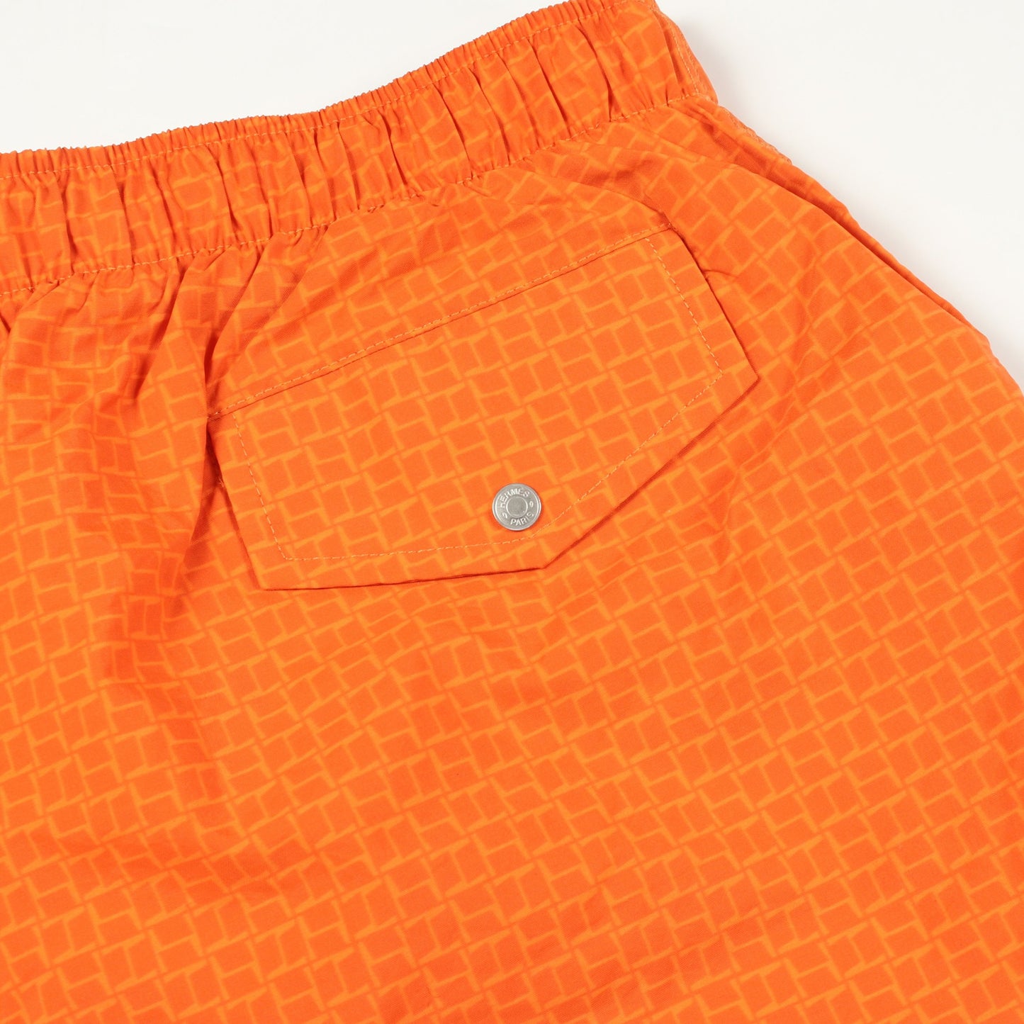 H柄 スイムパンツ イージーパンツ ナイロン オレンジ エルメス ボトムス HERMES