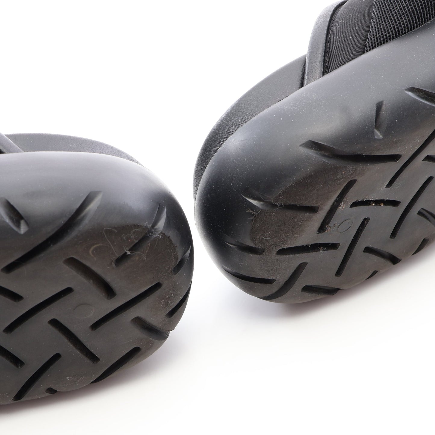 SNAP SLIDE SANDAL スライドサンダル ファブリック レザー ブラック ボッテガヴェネタ