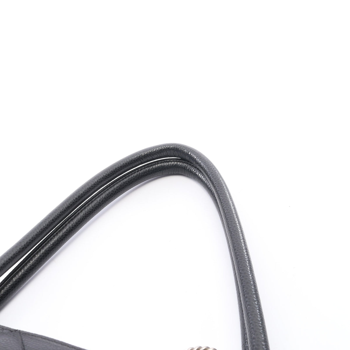 復刻トート ハンドバッグ トートバッグ キャビアスキン ブラック シルバー金具 シャネル バッグ CHANEL