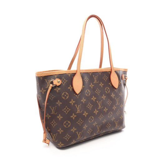 ネヴァーフルPM モノグラム ハンドバッグ トートバッグ PVC レザー ブラウン ルイヴィトン バッグ LOUIS VUITTON
