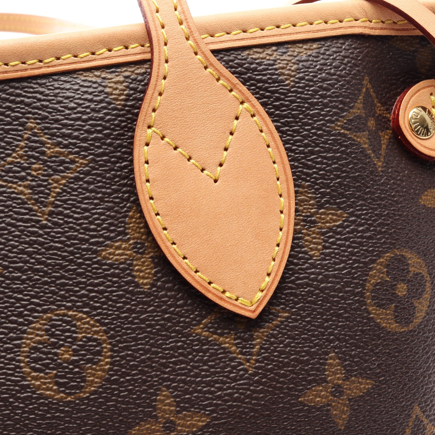 ネヴァーフルPM モノグラム ハンドバッグ トートバッグ PVC レザー ブラウン ルイヴィトン バッグ LOUIS VUITTON
