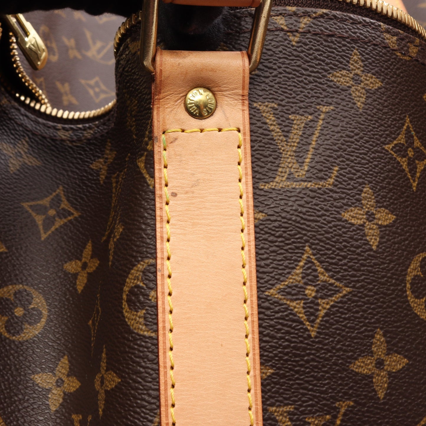 キーポル50 モノグラム ボストンバッグ PVC レザー ブラウン ルイヴィトン バッグ LOUIS VUITTON