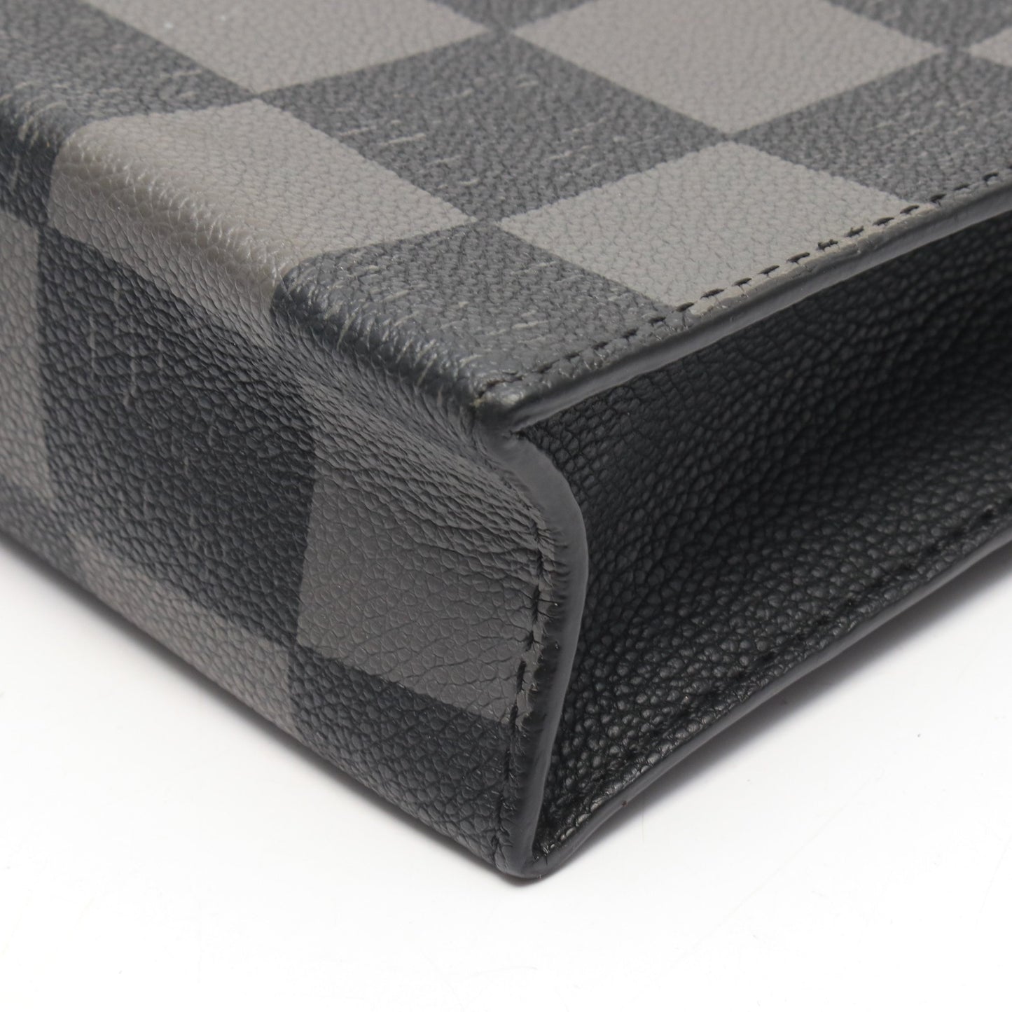 サックプラ XS ダミエチェッカーボード ノワール 2WAY ハンドバッグ レザー ブラック ルイヴィトン バッグ LOUIS VUITTON