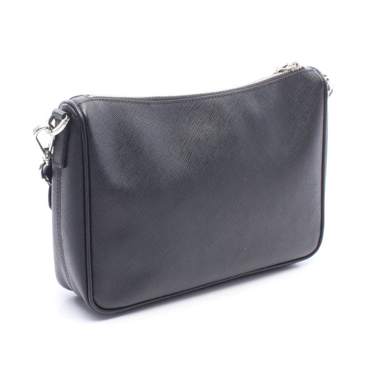 SAFFIANO TRAVEL ショルダーバッグ サフィアーノレザー ブラック プラダ バッグ PRADA