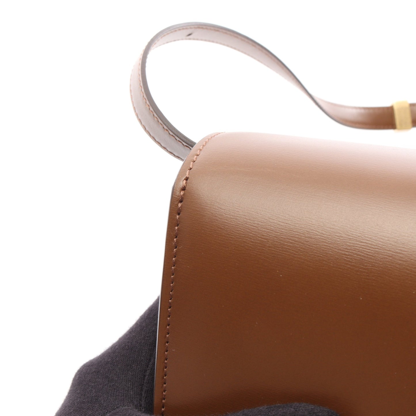 クラシックボックス スモール ショルダーバッグ レザー ブラウン セリーヌ バッグ CELINE