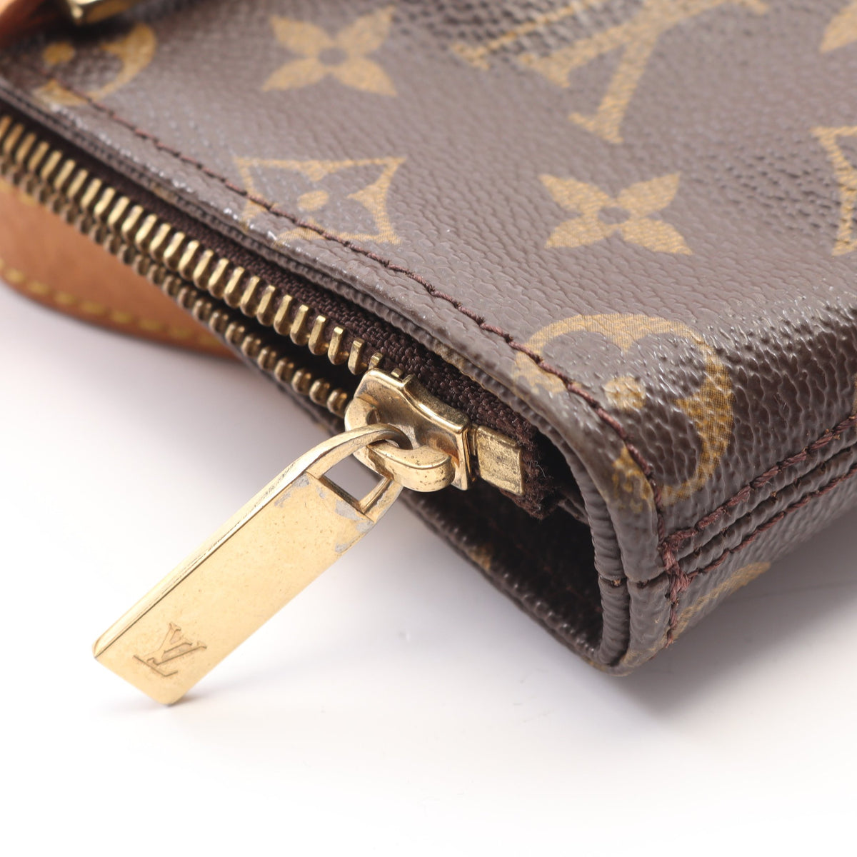 カバピアノ モノグラム ショルダーバッグ PVC レザー ブラウン ルイヴィトン バッグ LOUIS VUITTON