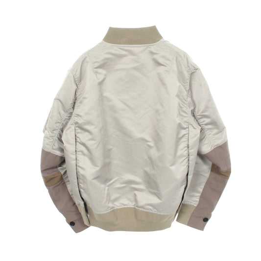 ドッキング ブルゾン ナイロン コットン グレーグリーン サカイ アウター sacai